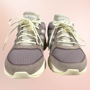 Adidas Women's Lavender/Cream Cloudfoam Running Sneakers PWI 001001 Size 8